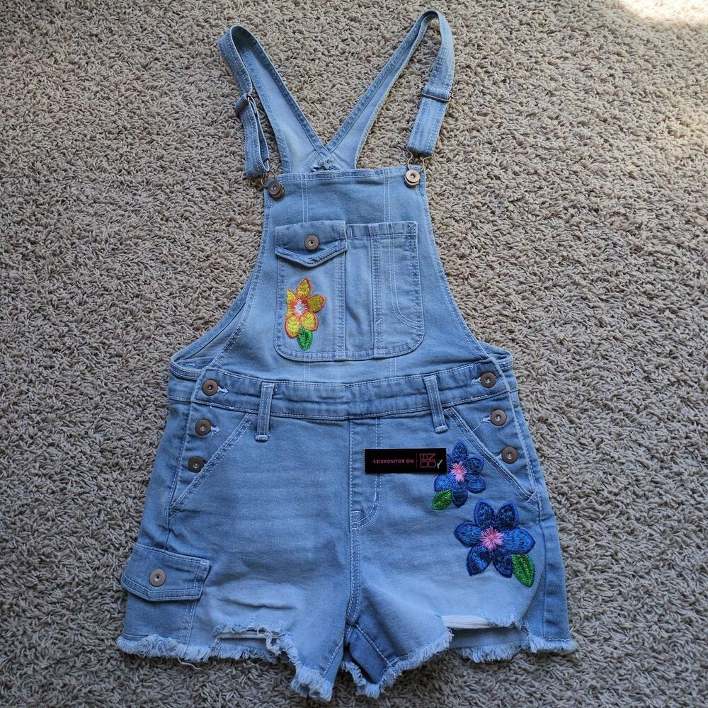 No-boundaries Women's Blue Dungarees-overalls